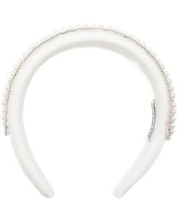 Self-Portrait - Faux Pearl-Embellished Headband - Lyst