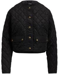 Ralph Lauren - Quilted Button-Front Jacket - Lyst