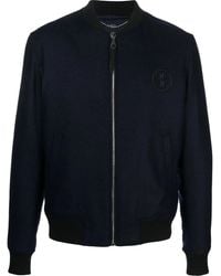 Billionaire - Embroidered-Logo Bomber Jacket - Lyst