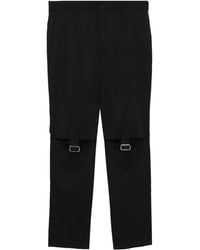 COMME DES GARÇON BLACK - Straight Broek - Lyst