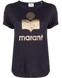 Isabel Marant - Koldi T-Shirt aus Leinen - Lyst