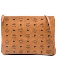 MCM - Pochette Visetos À Motif Monogrammé - Lyst