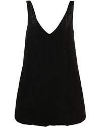 KHAITE - V-Neck Sleeveless Dress - Lyst