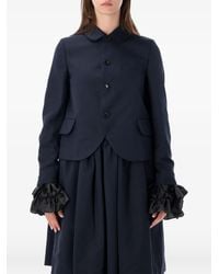 Comme des Garçons - Ruffled-Cuff Peter Pan-Collar Jacket - Lyst