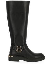 Mexx - Logo-Plaque Harness-Strap Boots - Lyst
