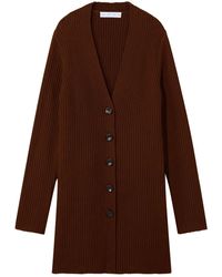 Proenza Schouler - Cardigan a coste con cintura - Lyst