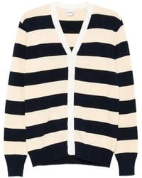 Aspesi - Striped V-Neck Cardigan - Lyst