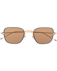 Thom Browne - Sonnenbrille Mit Dünnem Gestell - Lyst