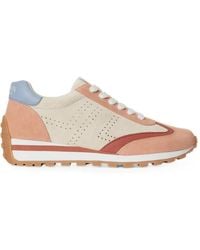 Ralph Lauren - Perforated Leather Sneakers - Lyst