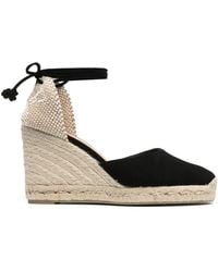 Castañer - 95Mm Carina Suede Espadrilles - Lyst