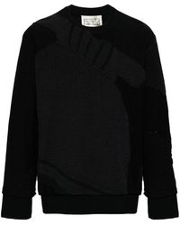 By Walid - Panelled Cotton Sweatshirt - Lyst