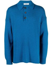 Commas - Knitted Long-sleeve Polo Shirt - Lyst