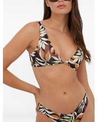 Billabong - Tales From The Tropics Leaf-Print Bikini Top - Lyst