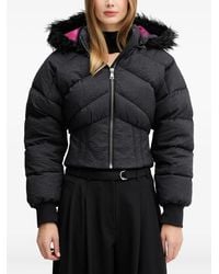 Versace Jeans Couture - Crinkled Puffer Jacket - Lyst