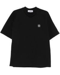 Stone Island - T-Shirt 6100029 En Jersey De Coton Biologique Épais - Lyst