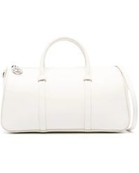 Longchamp - Logo-Debossed Leather Tote Bag - Lyst