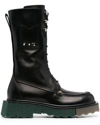 Off-White c/o Virgil Abloh - Sponge Combat Boots - Lyst