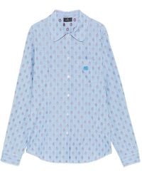 Etro - Camicia A Righe Con Ricamo Pegasus - Lyst