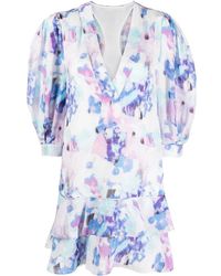 IRO - Vestido Oslona con motivo floral - Lyst
