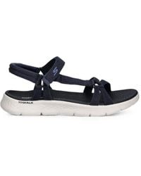Skechers - Go Walk Flex Touch-Strap Sandals - Lyst