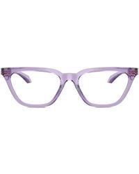 Versace - Greca-Embossed Cat-Eye Glasses - Lyst