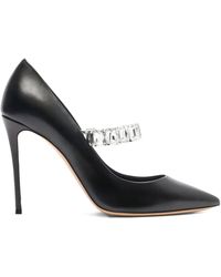 Casadei - Pumps Julia Minorca A Punta Con Cristalli 100Mm - Lyst