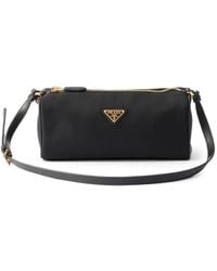 Prada - Pochette À Plaque Logo - Lyst