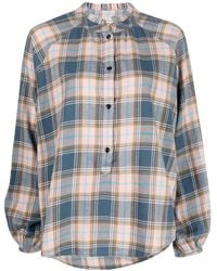 Woolrich - Check-print Ruffle Shirt - Lyst