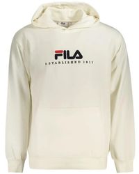 Fila - Logo-Print Cotton Hoodie - Lyst