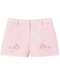 Twinset - Floral-Embroidered Short - Lyst