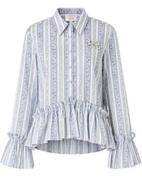 Cinq À Sept - Daxel Ruffled Shirt - Lyst