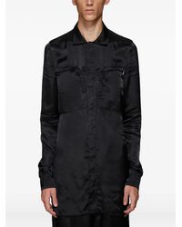 Rick Owens - Camisa con cuello italiano - Lyst