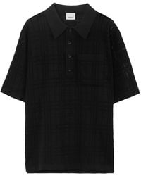 Burberry - Check Polo Shirt - Lyst