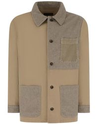 White Sand - Patchwork Shirt Jacket - Lyst