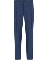 Giorgio Armani - Pantalones rectos con pinzas - Lyst