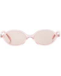 Miu Miu - Oval-Frame Sunglasses - Lyst