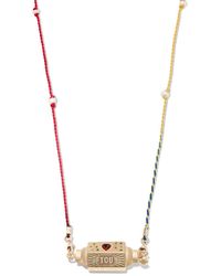 Marie Lichtenberg - 14kt Yellow Gold Love You Multi-stone Necklace - Lyst