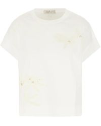 Panicale - Sequin-Embellished Embroidered T-Shirt - Lyst