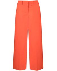 Erika Cavallini Semi Couture - High-waisted Cotton Trousers - Lyst