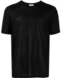 Saint Laurent - T-Shirt mit rundem Ausschnitt - Lyst