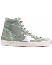Golden Goose - Green 'francy' High Top Trainers - Lyst
