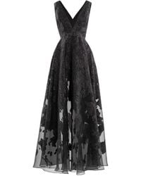 Saiid Kobeisy - Brocade V-Neck Maxi Dress - Lyst