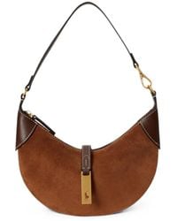 Polo Ralph Lauren - Mini Polo Id Suede Shoulder Bag - Lyst