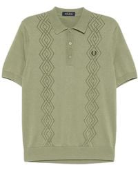 Fred Perry - Embroidered Logo Cotton Polo Shirt - Lyst
