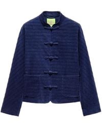 Shanghai Tang - Buttoned Corduroy Jacket - Lyst