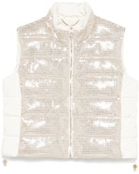 Liu Jo - Sequinned Gilet - Lyst