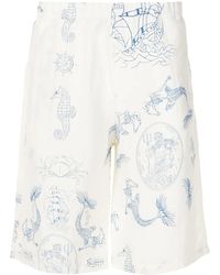 Amir Slama - Graphic-Print Track Shorts - Lyst
