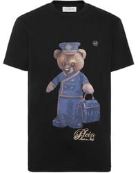 Philipp Plein - Teddy Bear-Print Cotton T-Shirt - Lyst