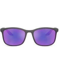 Prada Linea Rossa - Square-Frame Sunglasses - Lyst