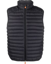 Save The Duck - Logo-patch Padded Gilet - Lyst